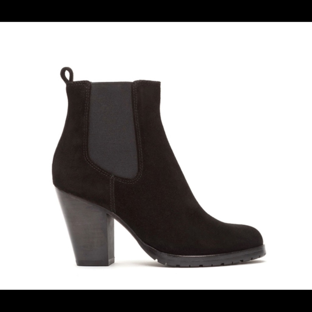 Frye Chelsea suede heels NWT